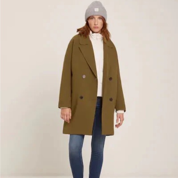 S - Frank and oak black mckenzie coat - Picture 7 of 8